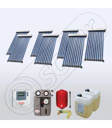 Pachete colectoare solare apa calda tot anul, Set panouri solare ieftine pentru apa calda SIU 7x10, Seturi colectoare solare Solariss Iunona