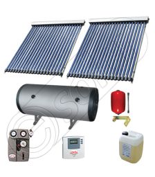 Set panouri solare ieftine cu boiler de 400 litri si doua serpentine, Instalatii panouri solare Solariss Iunona, Pachet cu panou solar apa calda tot anul