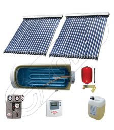 Panou solar ieftin pentru apa calda si boiler cu o serpentina, Panou solar china Solariss Iunona, Colectoare solare cu boiler monovalent de 300 litri