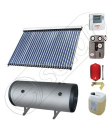 Set panou solar apa calda cu tuburi vidate cu boiler, Pachet cu panou solar cu tuburi vidate, Colectoare cu tuburi vidate si boiler orizontal