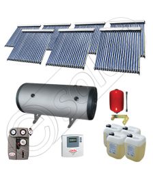 Set Solariss Iunona panouri solare cu boiler, Pachete colectoare solare cu tuburi vidate si boiler, Instalatii solare fabricate in China SIU 7x20-1000.2BMH