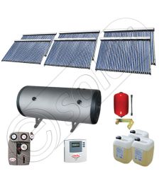 Colectoare solare pentru apa calda si aport la incalzire, Instalatie solara cu tuburi vidate si boiler SIU 6x30-1500.2BMH, Panouri solare cu tuburi vidate si boiler la pret de importator