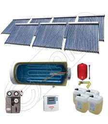 Set Solariss Iunona panouri solare cu boiler, Pachete colectoare solare cu tuburi vidate si boiler, Instalatii solare fabricate in China SIU 7x22-2000.1BMH