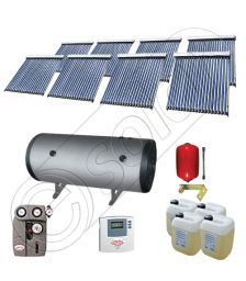 Set panouri solare ieftine cu boiler fabricate in China, Colectoare solare China Solariss Iunona, Instalatie cu panouri solare China cu tuburi vidate SIU 8x20-1500.2BMH