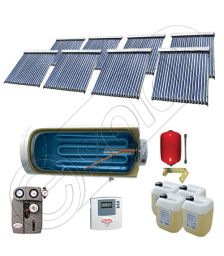 Set panouri solare ieftine cu boiler fabricate in China, Colectoare solare China Solariss Iunona, Instalatie cu panouri solare China cu tuburi vidate SIU 8x20-2000.1BMH