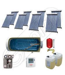 Instalatii solare presurizate pentru apa calda si caldura, Instalatie solara vidata cu boiler orizontal SIU 8x10-1000.1BMH, instalatie cu panouri solare vidate la pret rezonabil