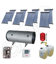 Instalatii solare presurizate pentru apa calda si caldura, Instalatie solara vidata cu boiler orizontal SIU 8x10-750.2BMH, instalatie cu panouri solare vidate la pret rezonabil