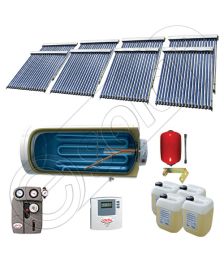Instalatii solare presurizate pentru apa calda si caldura, Instalatie solara vidata cu boiler orizontal SIU 8x18-2000.1BMH, instalatie cu panouri solare vidate la pret rezonabil