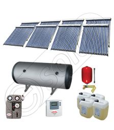 Instalatii solare presurizate pentru apa calda si caldura, Instalatie solara vidata cu boiler orizontal SIU 8x18-2000.2BMH, instalatie cu panouri solare vidate la pret rezonabil