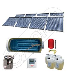 Set panouri solare si boiler pentru apa calda SIU 8x22-1500.1BMH, Pachet colectoare solare cu boiler solar, Instalatii solare cu tuburi vidate fabricate in China