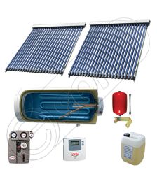 Colectoare solare China cu boiler si un schimbator de caldura, Pachet cu panouri solare apa calda tot anul, Panouri solare si boiler Solariss Iunona