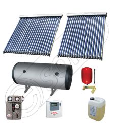 Boiler bivalent de 400 litri si panouri solare ieftine, Pachet cu panou solar cu tuburi vidate, Instalatii solare pentru apa calda Solariss Iunona