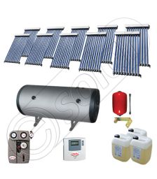 Solariss Iunona colectoare solare cu tuburi vidate, Set panouri solare pentru apa calda si caldura, Pachet panouri solare import China cu tuburi vidate si boiler SIU 10x10-1000.2BMH