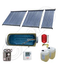Panouri solare Solariss Iunona, Panou solar cu tuburi vidate si boiler  cu o serpentina, Instalatii presurizate ieftine pentru apa calda