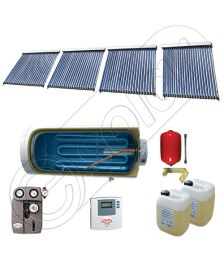 Colectoare solare cu tuburi vidate import China, Seturi colectoare solare si boiler SIU 4x22-750.1BMH, Instalatii vidate presurizate cu boiler solar