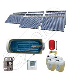 Set panouri solare si boiler pentru apa calda SIU 8x30-2000.1BMH, Pachet colectoare solare cu boiler solar, Instalatii solare cu tuburi vidate fabricate in China