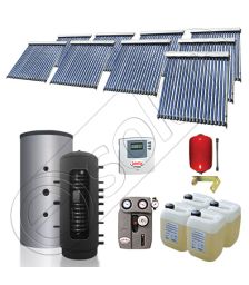 Set puffer cu doua serpentine si panouri solare ieftine, Instalatii panouri solare Solariss Iunona, Pachet cu panou solar pentru apa calda tot anul