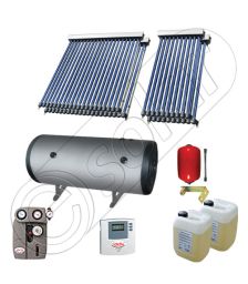 Set boiler cu doua serpentine si panouri solare ieftine, Instalatii panouri solare Solariss Iunona, Pachet cu panou solar apa calda tot anul