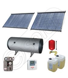 Set boiler cu doua serpentine si panouri solare ieftine, Instalatii panouri solare Solariss Iunona, Pachet cu panou solar apa calda tot anul