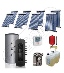 Set puffer cu doua serpentine si panouri solare ieftine, Instalatii panouri solare Solariss Iunona, Pachet cu panou solar pentru apa calda tot anul