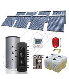 Set puffer cu doua serpentine si panouri solare ieftine, Instalatii panouri solare Solariss Iunona, Pachet cu panou solar pentru apa calda tot anul