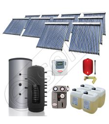 Set puffer cu doua serpentine si panouri solare ieftine, Instalatii panouri solare Solariss Iunona, Pachet cu panou solar pentru apa calda tot anul