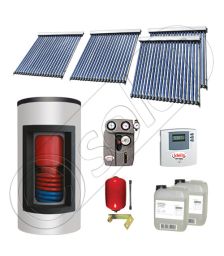 Panouri solare Solariss Iunona, Panou solar cu tuburi vidate si boiler Kombi cu o serpentina, Panouri solare ieftine pentru apa calda cu boiler