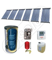 Set panouri solare ieftine cu boiler de 400 litri si doua serpentine, Set panouri solare China Solariss Iunona, Pachet cu panou solar China cu tuburi vidate