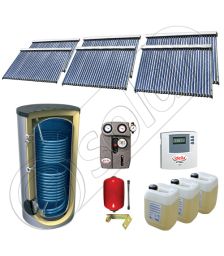 Set panouri solare cu tuburi vidate fabricate in China, Pachet panouri solare cu tuburi vidate si boiler 1500 litri, Set panouri solare ieftine cu tuburi vidate si boiler SIU 6x30-1500.2BM