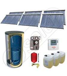Set panouri solare cu tuburi vidate fabricate in China, Pachet panouri solare cu tuburi vidate si boiler 2000 litri, Set panouri solare ieftine cu tuburi vidate si boiler SIU 6x30-2000.1BM