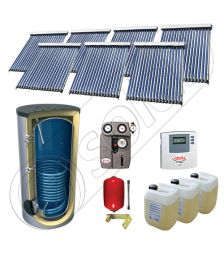 Solariss Iunona pachet panouri solare cu tuburi vidate, Set panouri solare cu tuburi vidate si boiler 1000 litri, Pachet panouri solare import China cu tuburi vidate si boiler SIU 7x18-1000.1BM