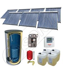 Solariss Iunona set panouri solare si boiler 2000 litri, Seturi panouri solare import China cu boiler SIU 7x22-2000.1BM, Seturi panouri solare cu tuburi vidate si boiler 2000 litri