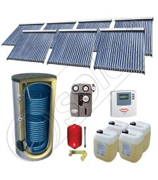 Solariss Iunona set panouri solare si boiler 2000 litri, Seturi panouri solare import China cu boiler SIU 7x22-2000.2BM, Seturi panouri solare cu tuburi vidate si boiler 2000 litri