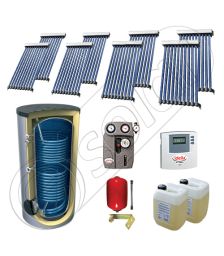 Panouri solare import China cu boiler SIU 8x10-1000.2BM, Solariss Iunona pachet panouri solare si boiler 1000 litri, Seturi panouri solare cu tuburi vidate si boiler 1000 litri