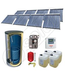 Seturi panouri solare cu tuburi vidate si boiler, Panouri solare import China cu boiler SIU 8x22-1500.1BM, Solariss Iunona pachet panouri solare si boiler 1500 litri