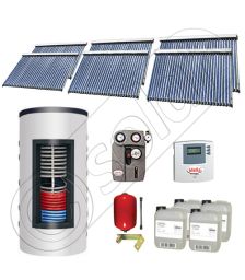 Colectoare solare cu tuburi vidate import China, Seturi panouri solare si boiler instant SIU 6x30-1500.80.2BI, Seturi colectoare solare cu tuburi vidate si boiler instant 1500 litri