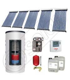 Set colectoare solare cu tuburi vidate si boiler instant 500 litri, Panouri solare cu tuburi vidate import China, Seturi colectoare solare si boiler instant SIU 5x10-500.33.2BI