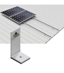 Cadru din aluminiu de inalta calitate pentru fixarea unui panou fotovoltaic pe verticala pe acoperisurile din tabla pret ieftin