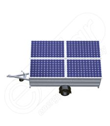 Instalatie fotovoltaica mobila IDELLA Mobile Energy IME 4 montata pe remorca, cu 4 panouri solare IDELLA Power Poly IPP 550W, ideala pentru aplicatii agricole sau santiere temporare