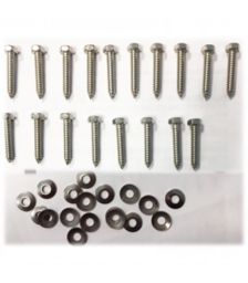 Kit de fixare pentru 4 panouri solare in modul portret, cu 4 sine din aluminiu 2.1 m, setul complet de suruburi si piulite, 8 carlige de fixare pentru acoperisuri din tigla ceramica si 10 cleme de fixare a modulelor pe sina pret ieftine 6