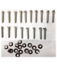 Kit de fixare pentru 9 panouri fotovoltaice, cu 9 sine de 2.1 m, 8 elemente de prindere a sinelor intre ele, 20 cleme de fixare a modulelor, 18 carlige de fixare pentru tigla ceramica si setul complet de suruburi, saibe si piulite pret ieftin 7