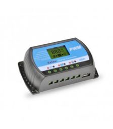 Kit solar 50W precablat pentru autorulote si barci cu un panou fotovoltaic policristalin 50W 12V, un regulator de incarcare PWM 10A 12/24V si sistem de fixare pret ieftin 3