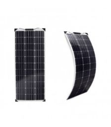 Kit solar pentru barci, rulote si autorulote cu un panou fotovoltaic monocristalin flexibil 110W 12V, un regulator de incarcare PWM 10A 12V – 24V si cabluri presertizate cu conectori MC4 pret ieftin 4