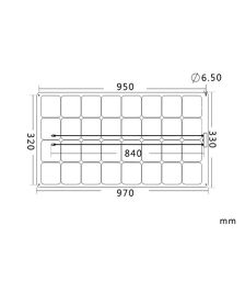 Modul fotoelectric monocristalin flexibil 12V 50W, 350mm x 980mm x 3mm, cu 34 de celule solare cu conector MC4 pentru instalatii autonome de mici dimensiuni precum rulote, autorulote si barci pret ieftin 3