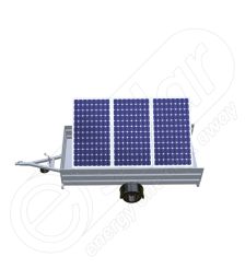 Remorca solara generator fotovoltaic mobil IDELLA Mobile Energy IME 3, cu trei panouri solare IDELLA Power Poly IPP 550W pentru aplicatii agricole sau santiere temporare