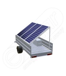 Remorca solara generator fotovoltaic mobil IDELLA Mobile Energy IME 3, cu trei panouri solare IDELLA Power Poly IPP 550W pentru aplicatii agricole sau santiere temporare