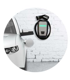 Statie de incarcare rapida 16A - 3.7kW, cu o singura priza, pentru masinile hibride si electrice personale, ce poate fi montata in interiorul sau in exteriorul garajului pret ieftin 3