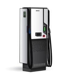 Statii electrice de incarcare rapida pentru masini hibride si electrice, cu cabluri CCS2 50kW DC, CHAdeMO 50kW DC si o priza Type 2 de 43kW AC, pentru orice model de masina, cu ecran tactil si sistem de operare multilingv pret ieftin