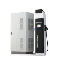 Statie electrica de incarcare rapida 150kW DC pentru masini hibride si electrice cu display touchscreen HDMI 8 " TFT si doua cabluri CHAdeMO si CCS2 pret ieftin 3