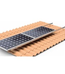 Structura de prindere pe orizontala pentru 2 panouri solare 1650/2000 x 1000, pentru acoperisurile din tigla pret ieftin